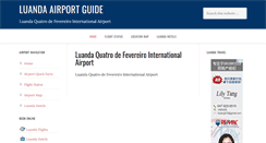 Desktop Screenshot of luandaairport.com