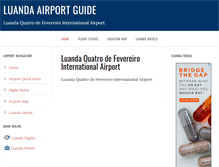 Tablet Screenshot of luandaairport.com